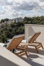 Penthouse with terrace, swimming pool and sea views for sale in Cala Major, Majorca